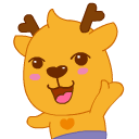 小鹿叮叮挥手88