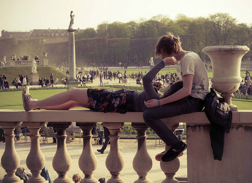 在户外享受美妙的爱情