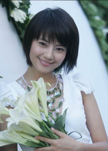 甜美笑容的高圆圆