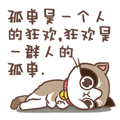 孤单是一个人的狂欢，狂欢是一群人的孤单