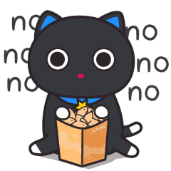 使劲摇头的咪咪巫，NO