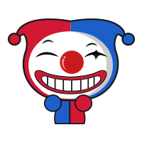 坏笑得瑟的茶嘟小丑