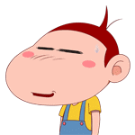 阿U仔用手巾擦汗