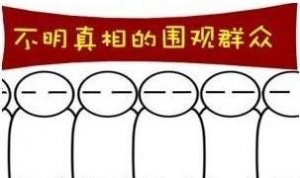 不明真相的围观群众