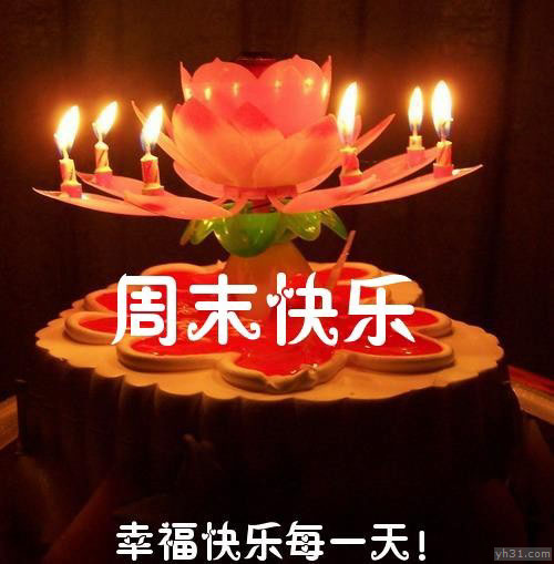 周末快乐，祝幸福快乐每一天
