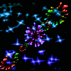 漂亮烟花版节日快乐