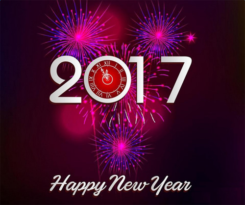 放烟花庆祝2017元旦