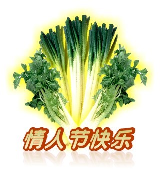 送你一把青菜，祝你节日快乐