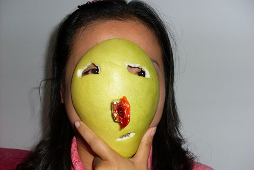 搞笑自制的面具