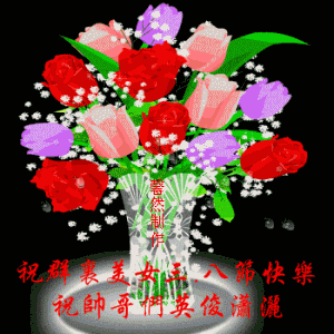 祝群里美女三八节快乐