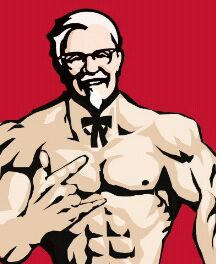 肯德基变肌肉大叔