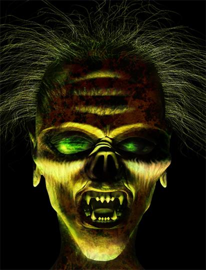 面目狰狞的鬼脸
