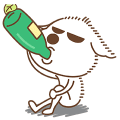 心情不好，大口喝酒