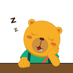 太累了，手托着脸都能睡着