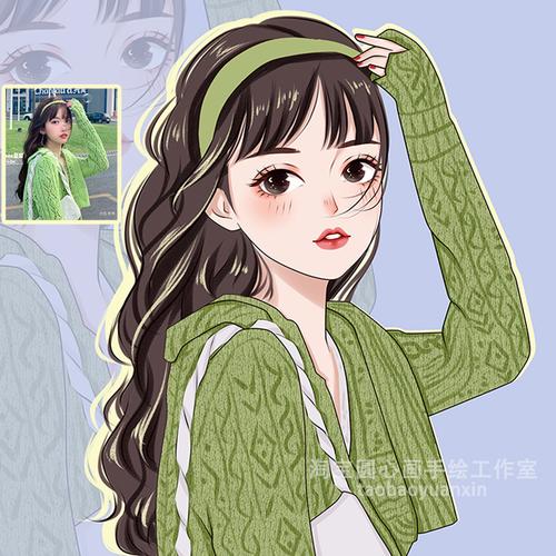 手绘头像定制原创画师约稿微信头像画情侣真人照片动漫画卡通设计