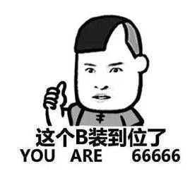 这个B装到位了，YOU ARE 66666