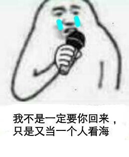 我不是一定要你回来，只是又当一个人看海