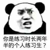 你是练习时长两年半的个人练习生？