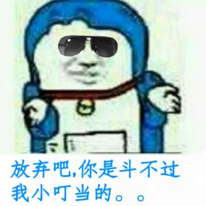 放弃吧，你是斗不过我小叮当的。。