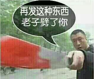 再发这种东西，老子劈了你