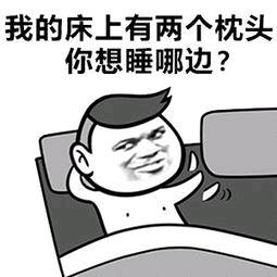 我的床上有两个枕头，你想睡哪边？