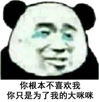 你根本不喜欢我，你只是为了我的大咪咪