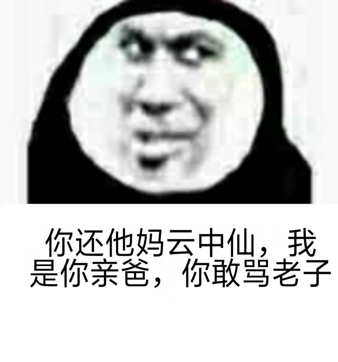 你还他妈云中仙，我是你亲爸，你敢骂老子