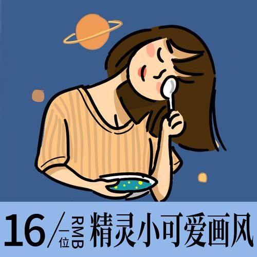 q版头像卡通人物形象logo设计真人照片转手绘漫画定制作情侣微信