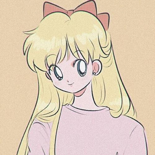 微信流行美少女战士简约手绘女生头像,卡通头像图片-回车桌面