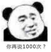 你再说1000次？