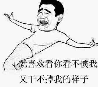 就喜欢看你看不惯我又干不掉我的样子