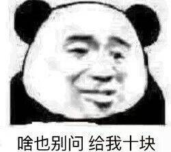 啥也别问，给我十块