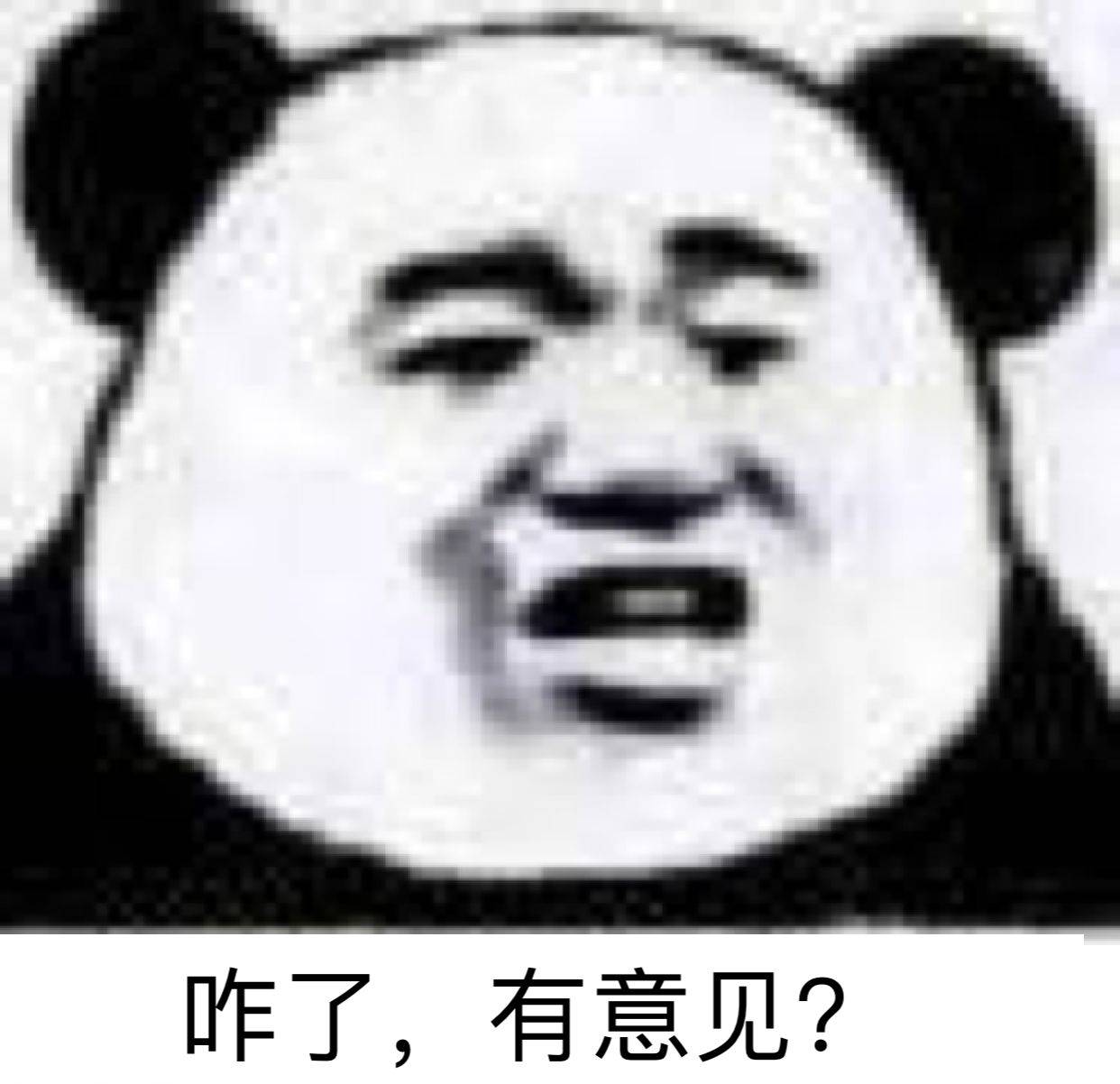 咋了，有意见？