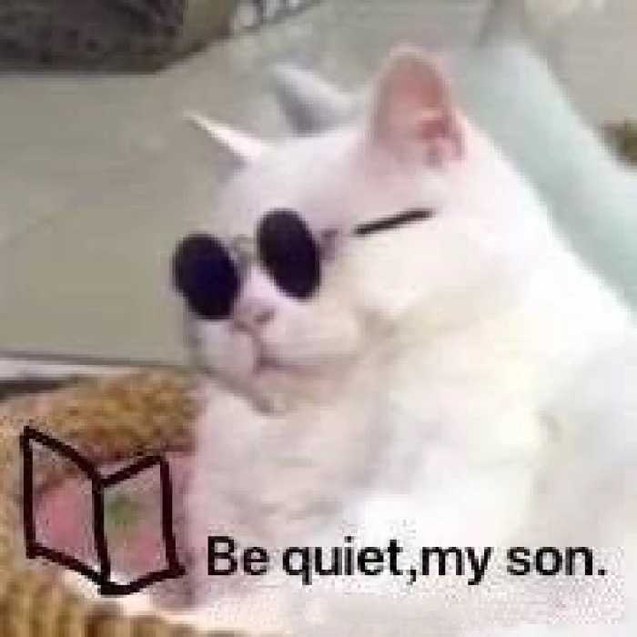 Be quiet, my son.