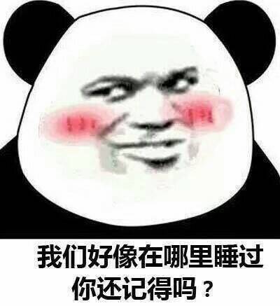 我们好像在哪里睡过，你还记得吗？