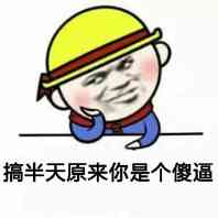 搞半天，原来你是个傻逼