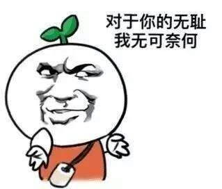 对于你的无耻我无可奈何