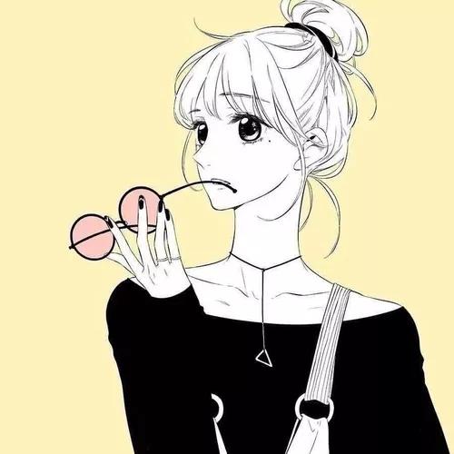 快看动漫情侣女生头像描述 : (酷酷酷俺… _ 图片网