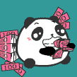 小熊猫点钞中，真幸福呀