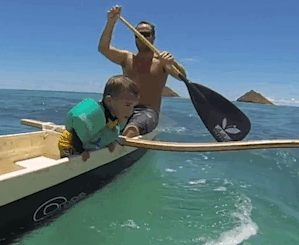 眼疾手快，来自爸爸的保护很安全