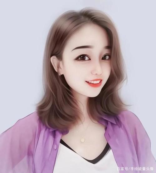你的微信头像在这里,快来领取好看的真人手绘女生微信头像吧!