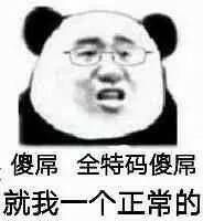 傻屌全特码傻屌，就我一个正常的