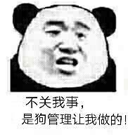 不关我事，是狗管理让我做的