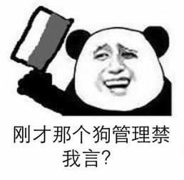 刚才那个狗管理禁我言？