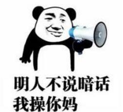 明人不说暗话我操你妈