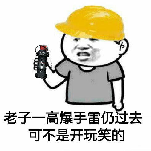 老子一高爆手雷扔过去可不是开玩笑的