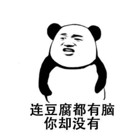 连豆腐都有脑你却没有