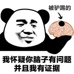 被驴踢的，我怀疑你脑子有问题，并且我有证据