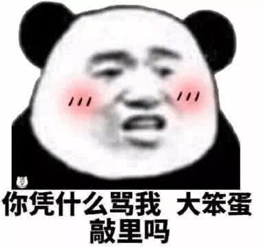 你凭什么骂我大笨蛋，敲里吗