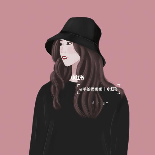 ps手绘04 | 酷酷的女生头像 | 微信头像!!!!